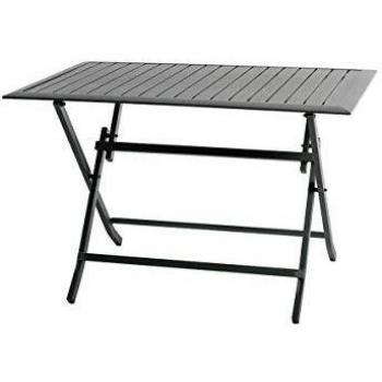 KB8 Mesa Plegable Aluminio Rectangular 110X70Cm Gris Oscuro