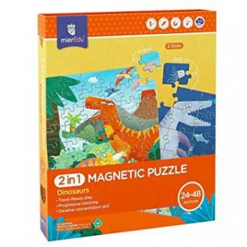 Puzle Magnético 2 en 1 - Dinosaurios Interactivos