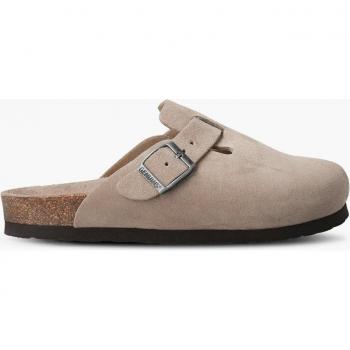 Genuins Riva Velour Zueco Mujer Taupe 37
