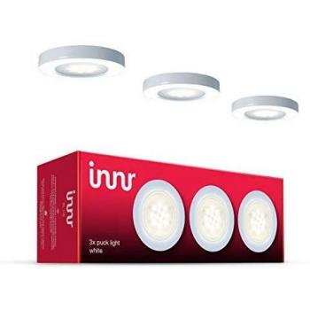 Pack de 3 Pucks LED Empotrables - Luz Cálida 2700K - Intensidad Regulable