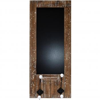 Rebecca Srl Pizarra Memo con Marco y 4 ganchos Madera Vintage Cocina Decoration Casa