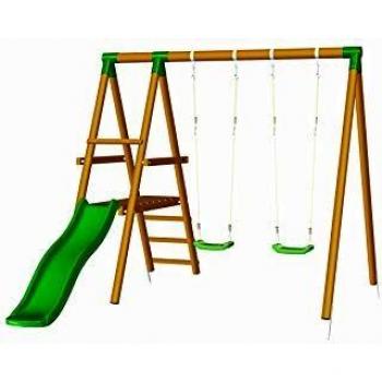 MASGAMES Parque Infantil Milos con Columpio y tobogán