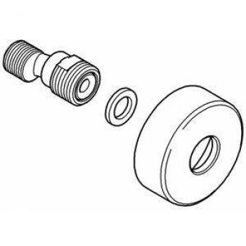 Grohe S-Connection with Rosette 1/2 x 3/4 Adjustable 75mm Chrome