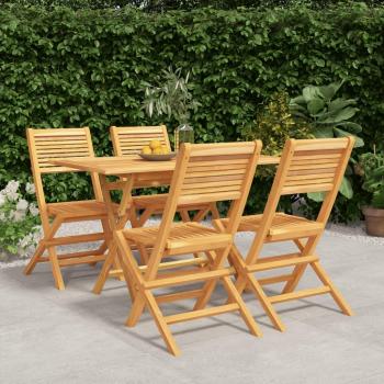 5-Piece Solid Teak Wood Garden Dining Set