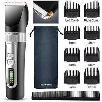 Moulei cortapelos profesional hombre maquina de cortar pelo cortador de pelo recargablebarbero electricorecortador de barba inalambricoy precision afeitadora corporal para narizy orejas