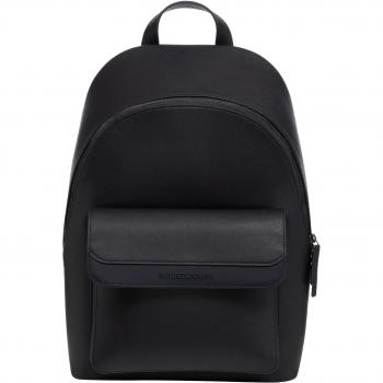 Emporio Armani Stylish Plain Backpack with Logo, Blue male, Size: ONE SIZE