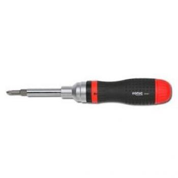 Destornillador de puntas SONIC 601001 con 16 puntas intercambiables: PH1, PH2, PZ1, PZ2, 3.5mm, 5mm, 4mm, Hex