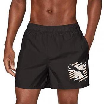 PUMA ESS+ Summer Shorts Graphic Pantalones Cortos, Hombre, Black, S