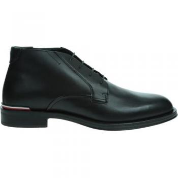 Botines de cuero Tommy Hilfiger Core RWB para hombre - Color negro - Talla 42 EU (8 UK)