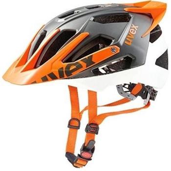 Uvex Quattro Pro - Casco de ciclismo unisex, color blanco / naranja, talla 56-61