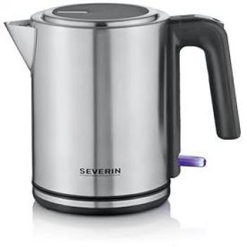 Hervidor de agua eléctrico Severin WK3489, 1 litro, 2400 W, acero inoxidable