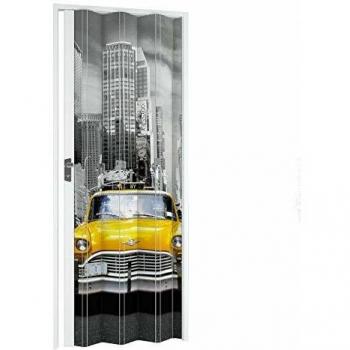 Puerta Plegable de Interior en PVC Modelo Vera New York 89,5 cm