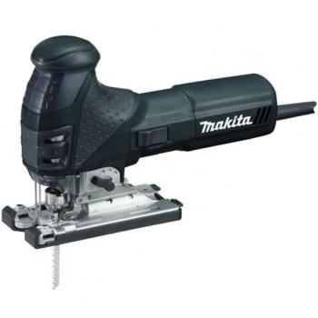 Sierra Eléctrica Makita 4351FCTJB - Potente Sierra de Calar con Luz LED para Cortes Precisos de hasta 135 mm - Color Negro