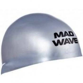Gorro de natación Mad Wave D-Cap aprobado por FINA plateado - M