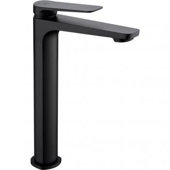 Monomando lavabo alto Nápoles negro mate