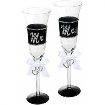 Copas de Champagne Mr & Mrs
