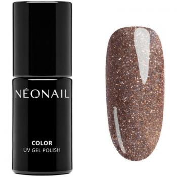 Esmalte Semipermanente NEONAIL Glowing Santa Cruz Gold Glitter 7.2ml UV/LED
