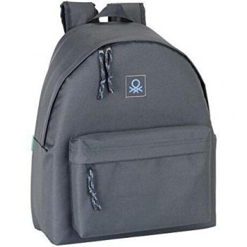 SAFTA United Colors Of Benetton Mochila Escolar, 40 cm, Gris