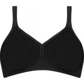 Triumph Modern Soft+Cotton Wireless Bra - Black - Size A100