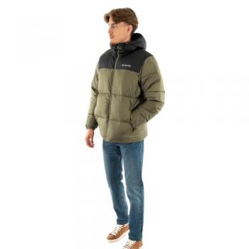 Columbia - Chaqueta Puffect™ II Hooded para hombre, color verde, talla S, chaqueta outdoor