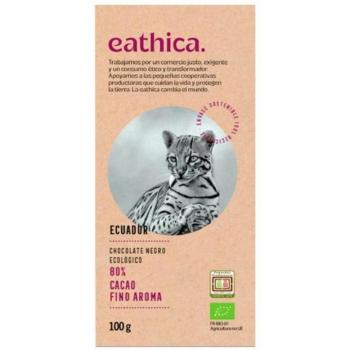 Chocolate Negro 80% Cacao Orgánico de Ecuador, 100g