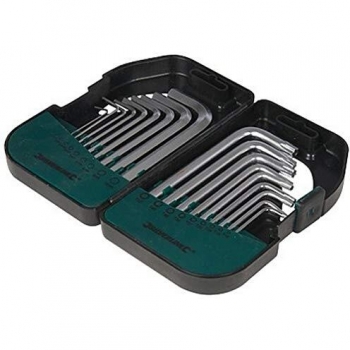 Silverline 18-Piece Hex and Torx Key Set with Carry Case, Metric 1.5-10mm / T9-T50