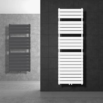 Radiador Secatoallas ECD Alemania 600x800 mm Antracita con Conexión Central 50mm, Monocapa, Plano, Vertical, Calefactor de Agua Diseño Moderno