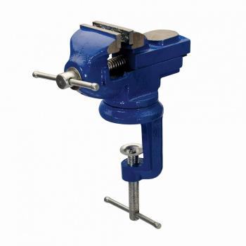 Tornillo de banco con base giratoria SIL 632607 Silverline, capacidad de apertura hasta 50 mm, base giratoria en 360º, fabricado en hierro, tornillos y barra deslizante de acero