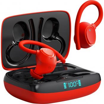 Auriculares TWS Inalámbricos Bluetooth 5.1 Deportivos IPX7 Impermeables con Control Táctil y Micrófono Estéreo 9D