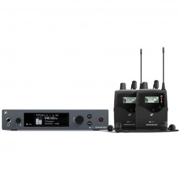 Sennheiser EW IEM G4 TWIN RANGO A1 Sistema In Ear Monitor Inalámbrico de Audio Profesional con Dos Receptores y Transmisor, Frecuencia A1 (470-516 MHz), hasta 300