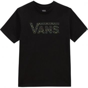 Camiseta Vans Checkered Manga Corta Niño Negro (XL)