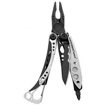 Leatherman Skeletool - Herramienta multiusos resistente con 7 herramientas esenciales incluyendo un abridor de botellas, para aventuras al aire libre hecha en los EE.UU., en verde