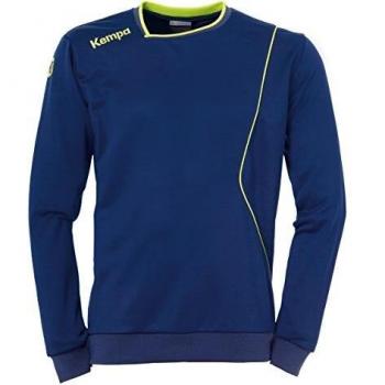 Kempa Curve Jersey De Entrenamiento, Hombre, Azul Deep/Amarillo Fluor, 4XL