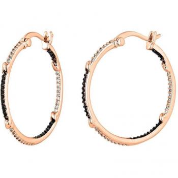 Aros Helene Earcandy Jewelry - Pendientes aros elaborados en metal nickel free con cierre de plata 925 y baño de oro rosa