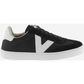 Zapatillas deportivas unisex ciclista de nylon con piezas en contraste y de serraje al tono