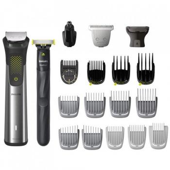 Afeitadora Multifuncional Philips MG9555/15 Series 9000 - Recortadora 20 en 1, Barba, Cuerpo y Pelo, Uso Seco y Mojado, 120 Min de Autonomía con Ma