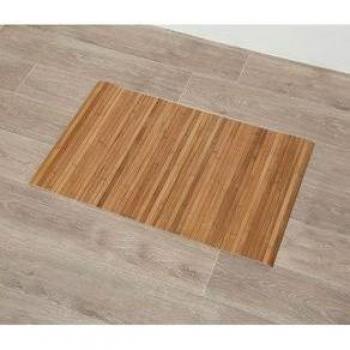 Alfombra de bambú antideslizante para baños 80x50 cm
