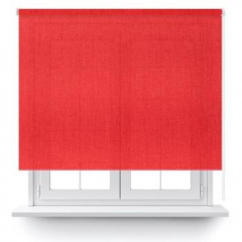 Estor Enrollable Translúcido Miami 130x250cm - Rojo, Instalación Fácil, Personalizable, Máxima Calidad