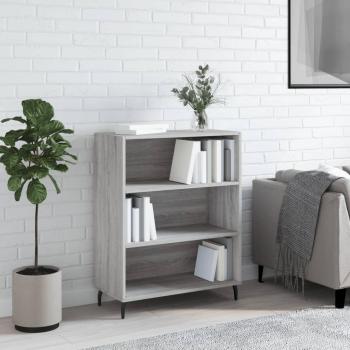 Estantería de madera de ingeniería gris Sonoma 69,5x32,5x90 cm - Mueble de Almacenaje de Salón, Buffet para salón, Armario Auxiliar, Armario de Almacenamiento