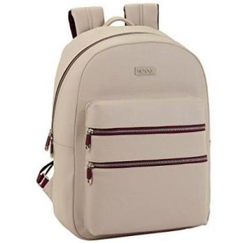 Safta Mochila juvenil Moos Capsula Beige Oficial Portátil 15´6 pulgadas 310x150x440mm