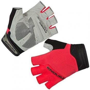 Guantes cortos Endura Hummvee Plus II rojos y negros, talla L