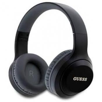 Auriculares Inalámbricos Bluetooth 5.3 Guess Classic con Logotipo Plateado - Negro (30 horas de autonomía)