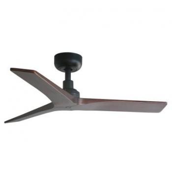 Ventilador de techo sin luz KLIM S negro/nogal DC Ø92,5cm 34278 Faro