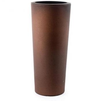 Vaso Cono Schio 70 cm de Plastico 100% en Color Bronce