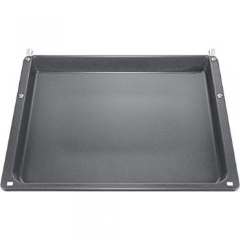 Placa de Hornear Emaillada Siemens HZ541000 para Backwagen - 30 x 45,5 x 4 cm, Resistente y Antirayaduras, Color Gris Oscuro