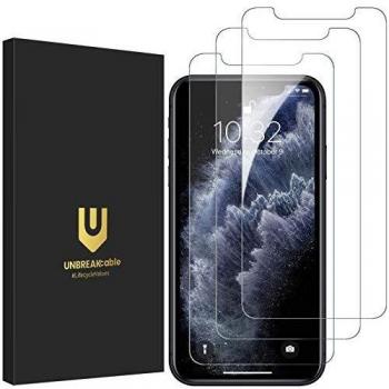 Unbreakcable protector pantalla para iphone xxs 11 pro58 3 piezas cristal templado protector 25d super defensa para iphone xxs 11 pro instalacion facil sin burbujas antihuellas