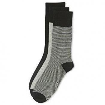 Celio CISTRIPE-Calcetines Hombre,, Schwarz/Schwarz, 43-46