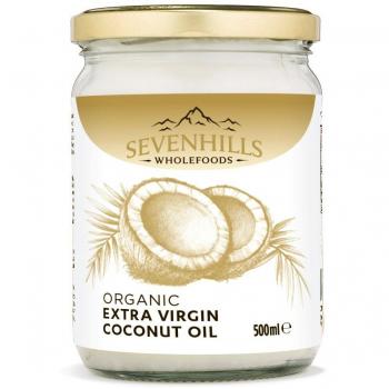 Sevenhills Wholefoods Aceite De Coco Virgen Extra Orgánico, Crudo, Prensado En Frío 500ml