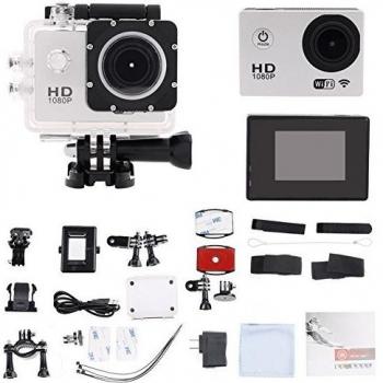 candoran impermeable Deporte acttion Kit de la cámara, durable 1080P HD Vido camera-1.5 pulgadas LCD pantalla 170 ° Lente Gran Angular - perfecto para bicicleta motocicleta buceo natación