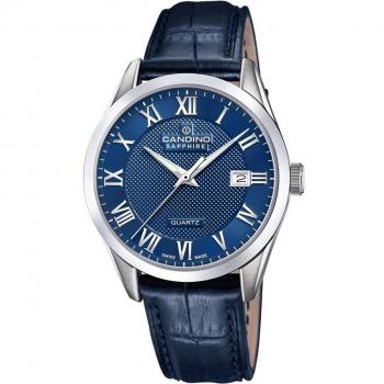 Reloj Candino Swiss para Hombre C4710 Couple Classic de Piel Azul